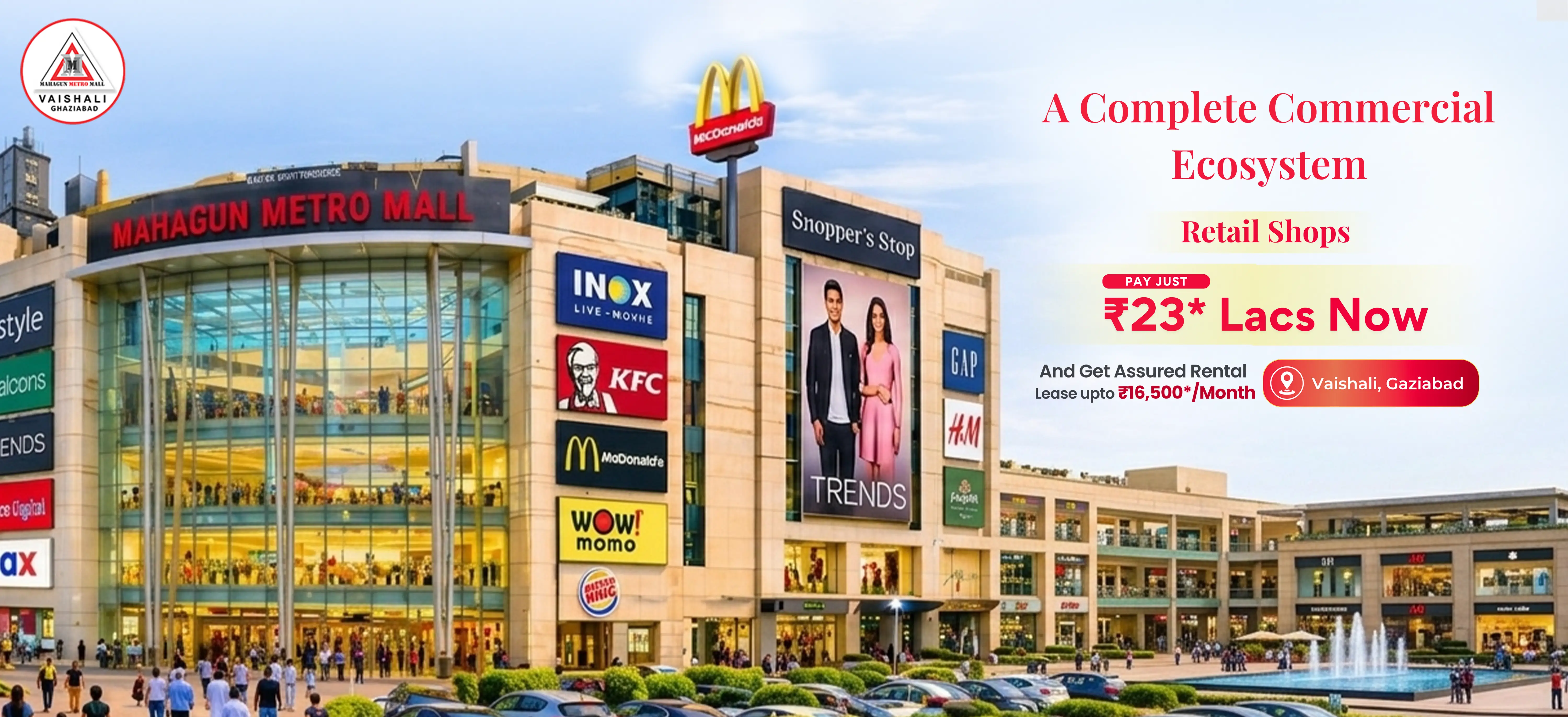 Mahagun Metro Mall Banner